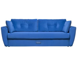 Диван еврокнижка Амстердам 160 ЛЮКС 07 ВЕЛЮР СИНИЙ