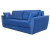 Диван еврокнижка Амстердам 160 ЛЮКС 07 ВЕЛЮР СИНИЙ