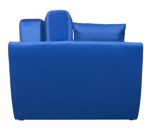 Диван еврокнижка Амстердам 160 ЛЮКС 07 ВЕЛЮР СИНИЙ