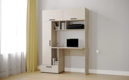 Компьютерный стол Квартет-11, Дуб крафт серый, кашемир