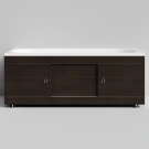 Экран-купе 1500, 3 раздвижные двери, Палисандр ПВХ 43101