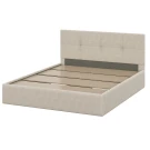 Кровать с основанием двойная №4, Бежевый Кровать с основанием двойная №4, Бежевый
