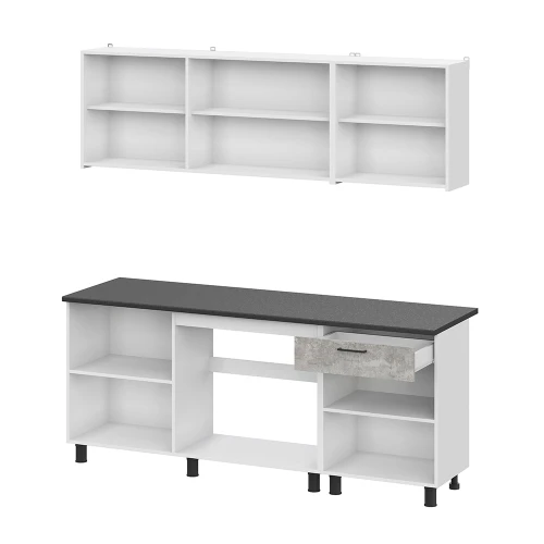 Готовая кухня 2.0 м КГ 9, цемент