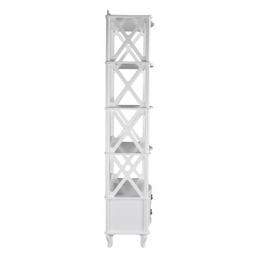 Этажерка Джульетта-4 широкая, молочный дуб Л