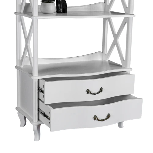 Этажерка Джульетта-4 широкая, молочный дуб Л