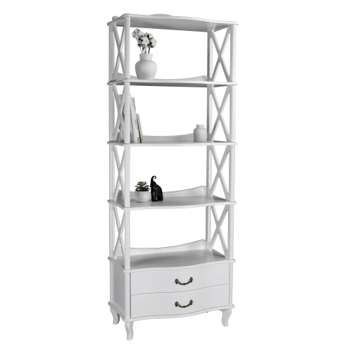 Этажерка Джульетта-4 широкая, молочный дуб Л