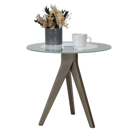 Стол журнальный Рилле 441 шимо/стекло прозрачное