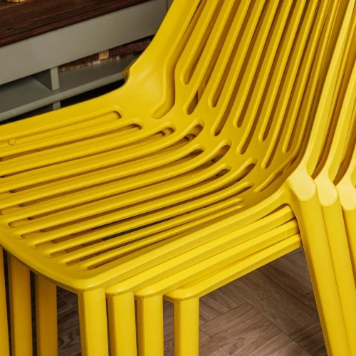 Пластиковый стул NICO желтый