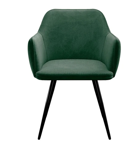 Стул DikLine 277 поворотный TW14 зеленый, ножки черные