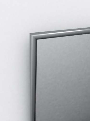 Зеркало настенное в раме Сельетта-5, матовое серебро 150 см х 50 см
