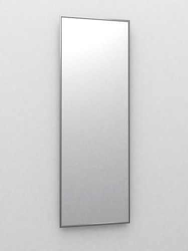 Зеркало настенное в раме Сельетта-5, матовое серебро 150 см х 50 см