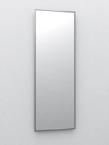 Зеркало настенное в раме Сельетта-5, матовое серебро 150 см х 50 см