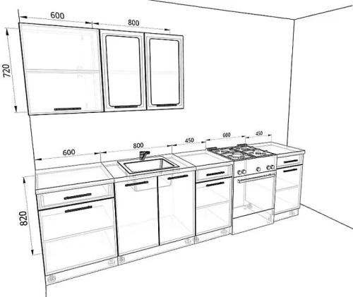 Кухня Базис Комплектация 10