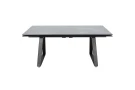 Стол Монако NEW, Керамогранит, Черный матовый муар/Bayona grey/ Стол Монако NEW, Керамогранит, Черный матовый муар/Bayona grey/