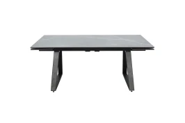 Стол Монако NEW, Керамогранит, Черный матовый муар/Bayona grey/