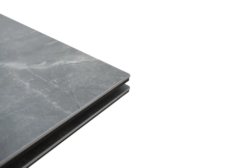 Стол Монако NEW, Керамогранит, Черный матовый муар/Bayona grey/
