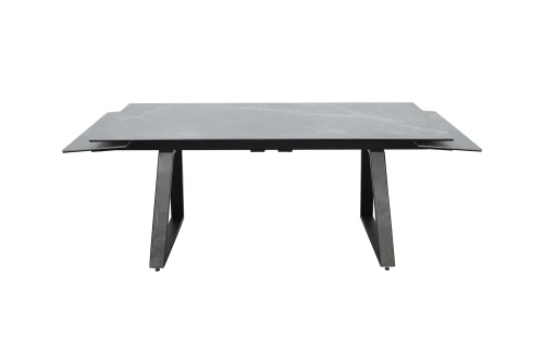 Стол Монако NEW, Керамогранит, Черный матовый муар/Bayona grey/