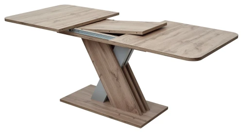 Стол EXEL 140 Дуб Трюфель/ Алюминий М-City