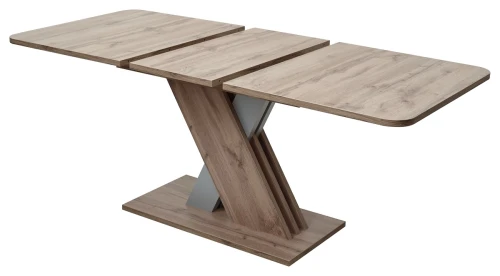 Стол EXEL 140 Дуб Трюфель/ Алюминий М-City