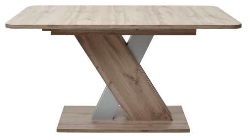 Стол EXEL 140 Дуб Трюфель/ Алюминий М-City