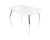 Стол Ривьера СВ, Стекло, Белый