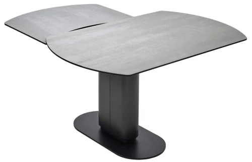 Стол KAI 140 TL-58 поворотная система раскладки, испанская керамика / Темно-серый / Черный, ®DISAUR