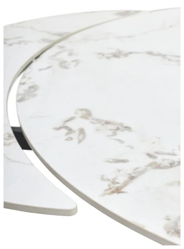 Стол BUENO 120 GLOSS GOLDEN JADE SOLID CERAMIC / BLACK, ®DISAUR