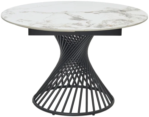 Стол BUENO 120 GLOSS GOLDEN JADE SOLID CERAMIC / BLACK, ®DISAUR