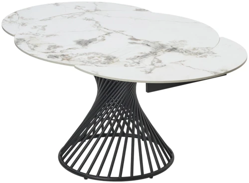 Стол BUENO 120 GLOSS GOLDEN JADE SOLID CERAMIC / BLACK, ®DISAUR