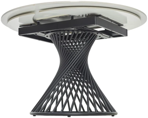 Стол BUENO 120 GLOSS GOLDEN JADE SOLID CERAMIC / BLACK, ®DISAUR