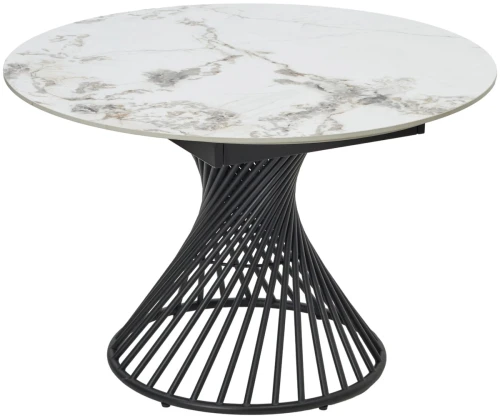 Стол BUENO 120 GLOSS GOLDEN JADE SOLID CERAMIC / BLACK, ®DISAUR