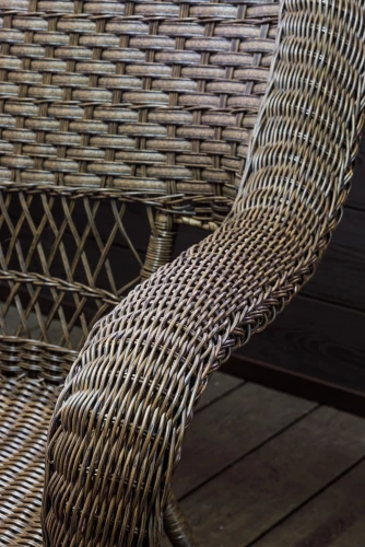 Кресло из искусственного ротанга МЭДИСОН «MEDISON» арт.М00130 brown с подушками на сидение и спинку