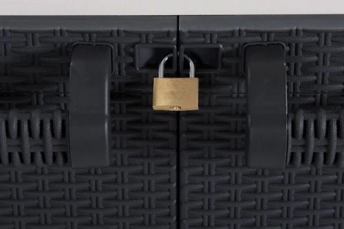 Уличный шкаф TOOMAX 2х дверный глубокий SANTORINI XL (2 полки), светло-серый/антрацит