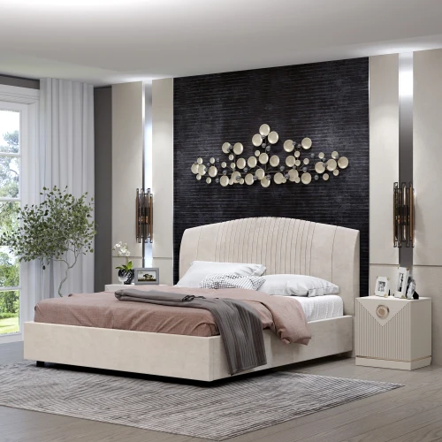 Кровать-12М с подъёмным основанием 1800 слоновая кость