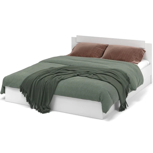 Кровать «Чикаго» 160 с ламелями, белый