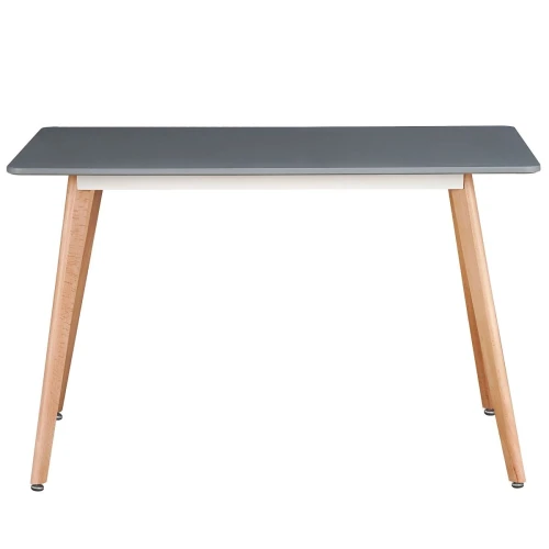 T-14 Стол обеденный СЕРЫЙ 120*80 см, столешница МДФ, основание бук