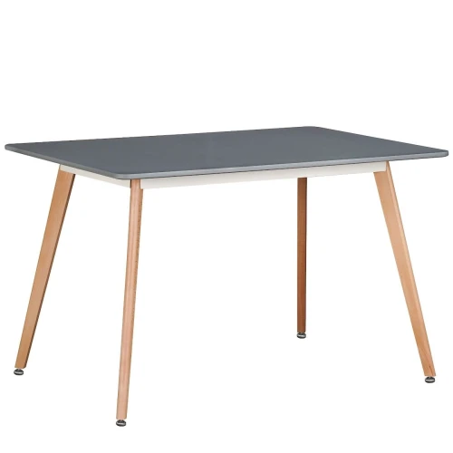 T-14 Стол обеденный СЕРЫЙ 120*80 см, столешница МДФ, основание бук