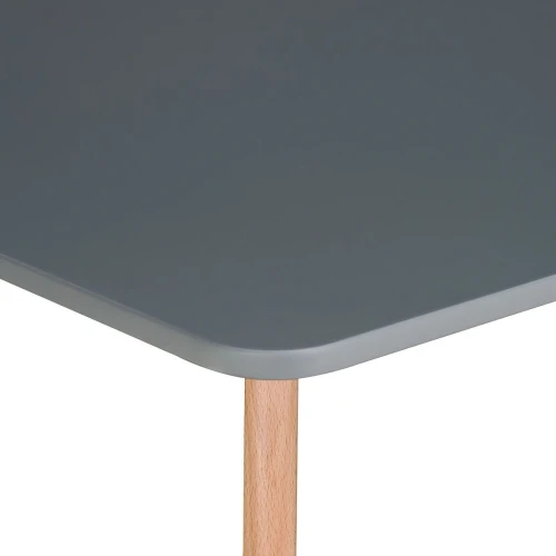 T-14 Стол обеденный СЕРЫЙ 120*80 см, столешница МДФ, основание бук