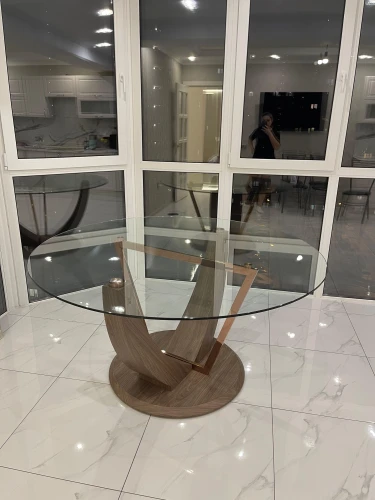 Стол обеденный Орео Гранд F-1530, прозрачный