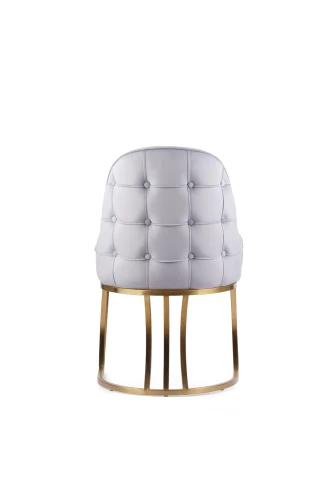 Стул обеденный Фрида DС-1112, серый, матовое золото