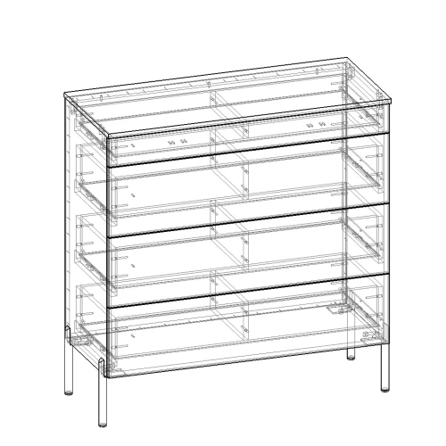 Комод с ящиками Капри 2