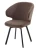 Стул ХИЛТОН 360 град., цвет B29 Шоколадный, велюр / черный каркас М-City