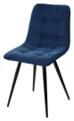Стул CHILLI-Q синий #29, велюр / черный каркас, 4 шт/ 1 к, М-City