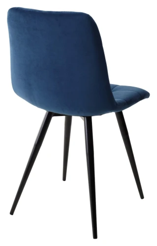 Стул CHILLI-Q синий #29, велюр / черный каркас, 4 шт/ 1 к, М-City