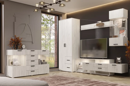 Комод Алтея, Дуб крафт белый