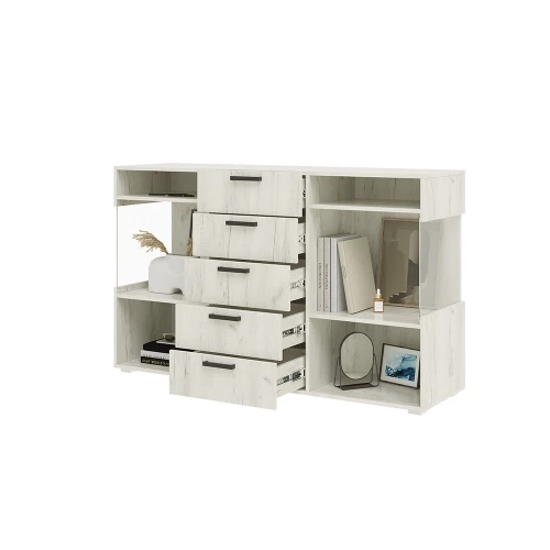 Комод Алтея, Дуб крафт белый