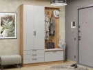 Готовая прихожая Стиль-03 Light Grey In 2S Дуб Вотан