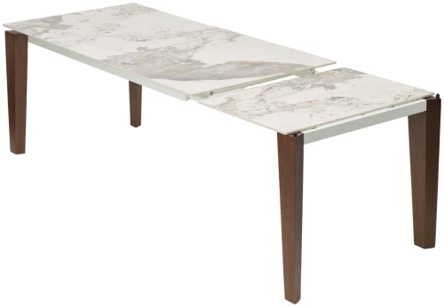 Стол ESMIR 160 GLOSS LUXURY PANDORA SOLID CERAMIC/орех, ®DISAUR