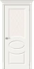 Межкомнатная дверь эмаль BRAVO Скинни-21 Whitey White Сrystal