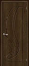 Межкомнатная дверь винил BRAVO Лотос-1 Dark Barnwood